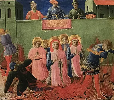 Saints Cosmas and Damian Burned Alive Fra Angelico